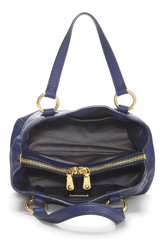 Miu Miu, Pre-Loved Blue Leather Convertible Handbag Small, Blue