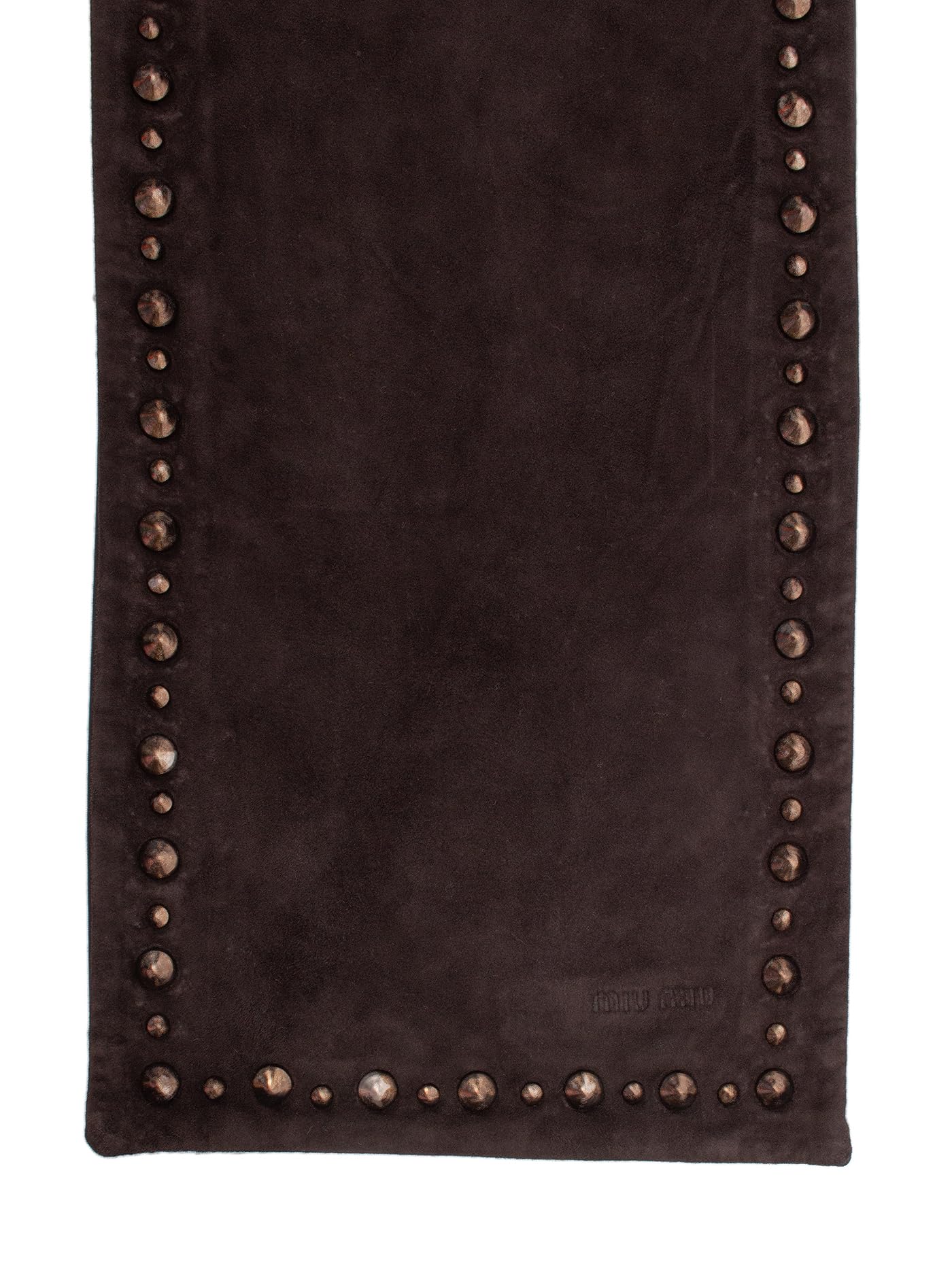 Miu Miu Leather Suede Studded Scarf Stole for womens