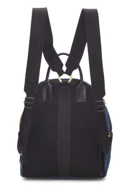 Miu Miu, Pre-Loved Blue Denim Backpack, Blue