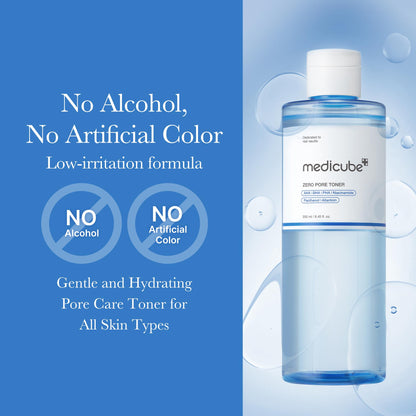 medicube Glass Glow Flawless Pore Care Step 1: Zero Pore Blackhead Deep Cleansing Oil and Zero Pore Toner