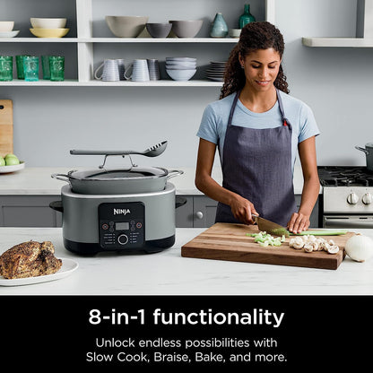 Ninja MC1001 Foodi Possible Slow Cooker PRO Multi-Cooker (Renewed) Bundle with 2 Year Enhanced Protection Pack