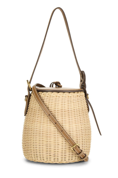 Miu Miu, Pre-Loved Brown Wicker Basket, Brown