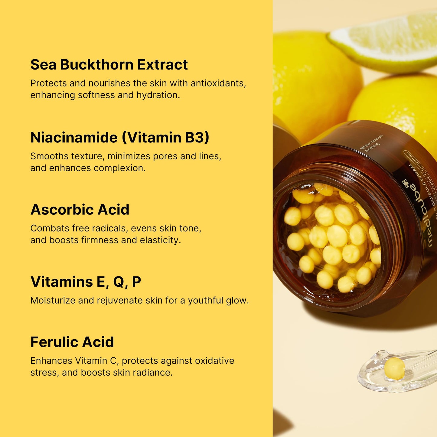 medicube Flawless Skin: Deep Vitamin C Golden Capsule Face Moisturizer and Zero Exosome Shot 7,500 PPM Spicule Facial Serum