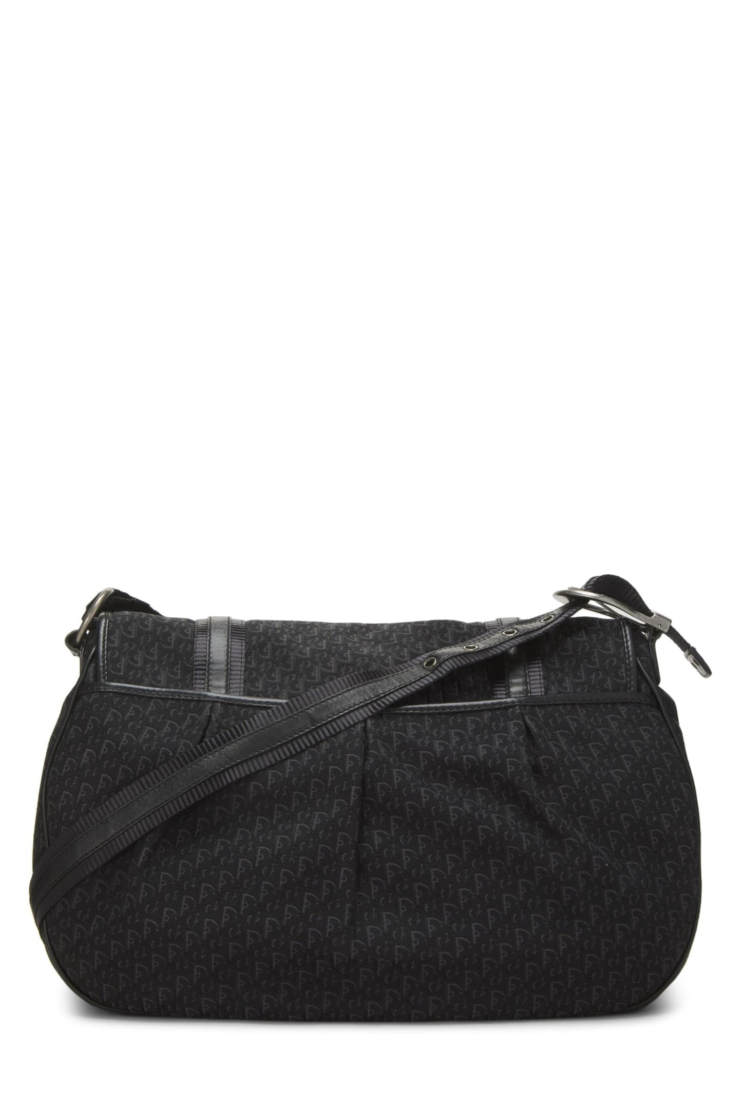 Dior, Pre-Loved Black Trotter Canvas Messenger Bag, Black
