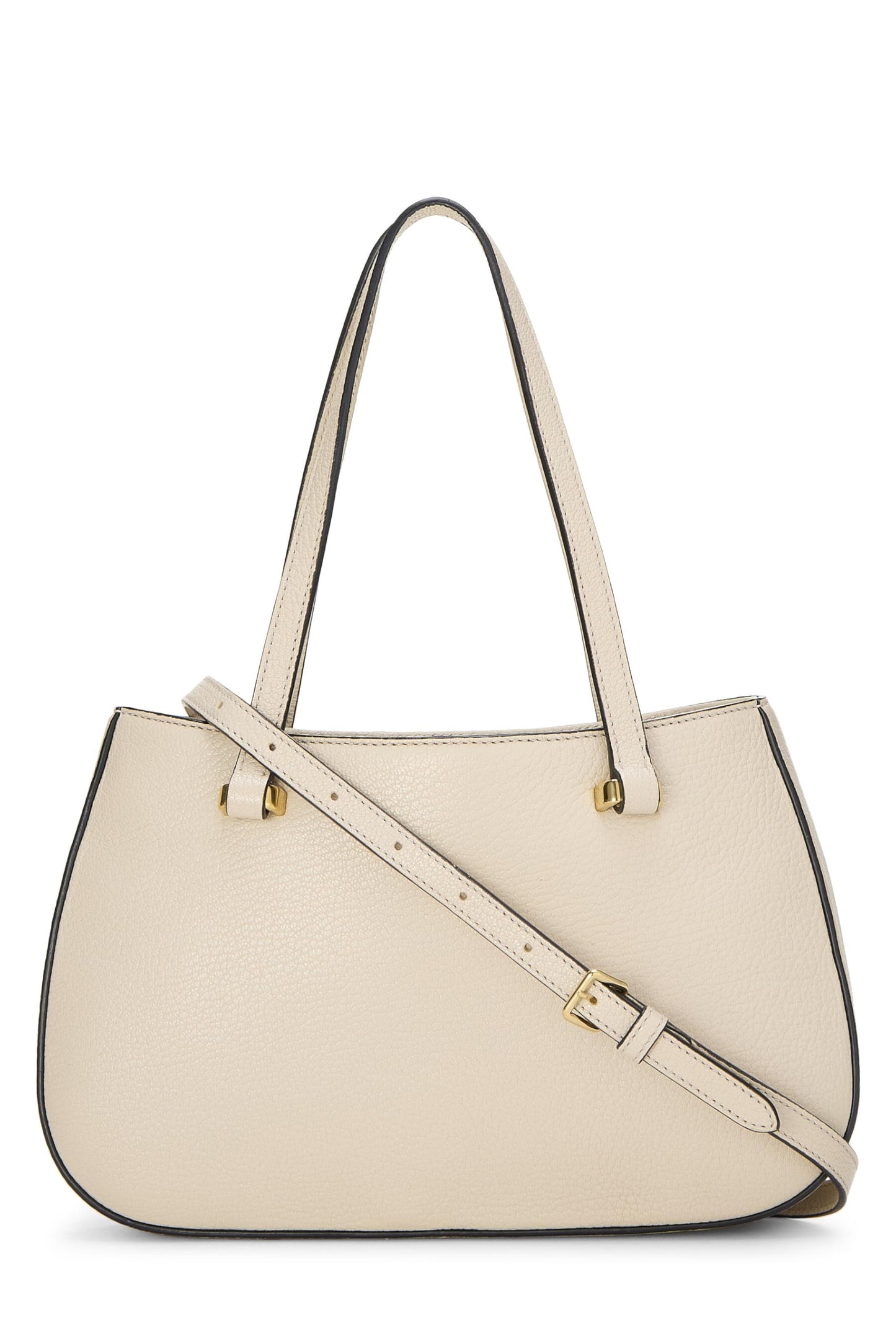 Miu Miu, Pre-Loved White Leather Convertible Handbag Small, White