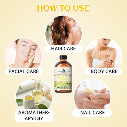 EVOKE OCCU Vanilla Essential Oil for Relaxation in The Home Office Living Room, Add to Diffuser Candle Soap - 4 Fl Oz