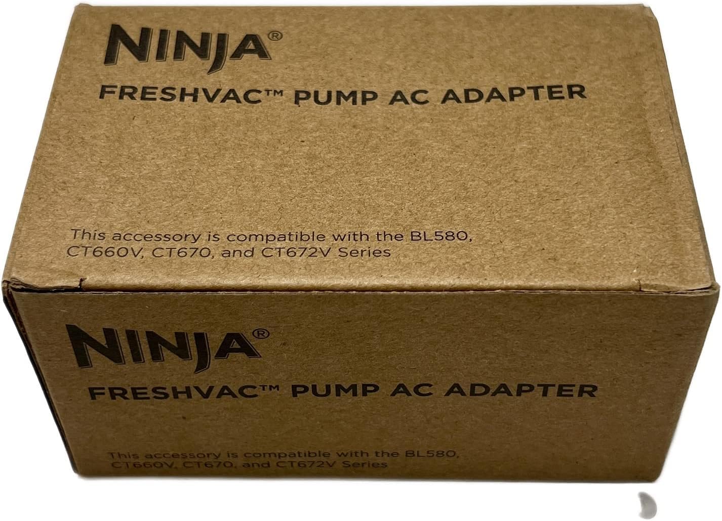 Ninja Power Adapter for BL580 CT661V CT671AV CT672V Smart Screen Blender Duo - AC/DC, 12V DC Barrel, 2A, 1W, Black, Wall Mount, Plastic, 1 Count