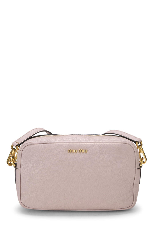 Miu Miu, Pre-Loved Pink Leather Crossbody, Pink
