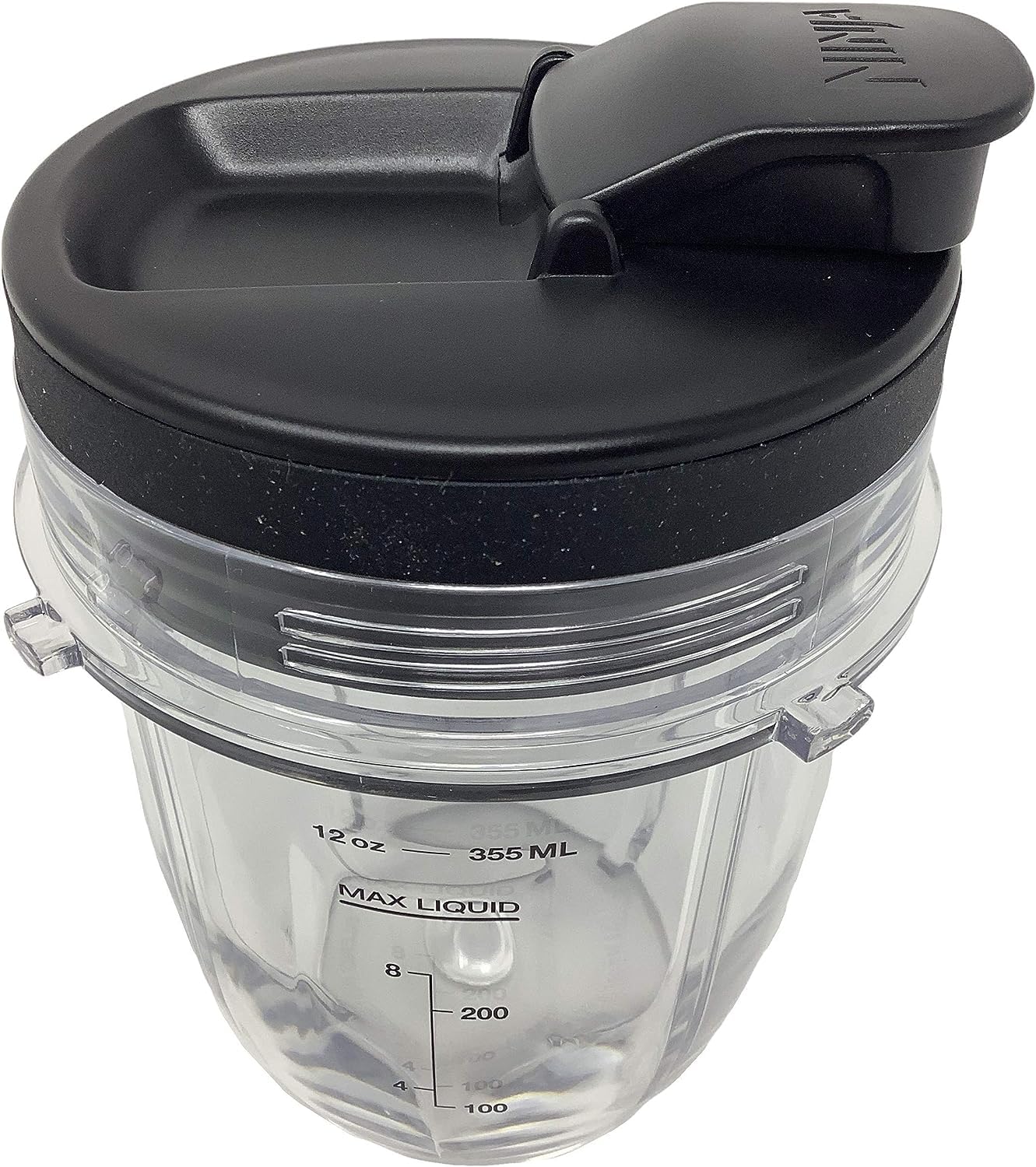 Genuine Ninja 12oz Tritan Cup w/Spout Lid for Auto-iQ BL450 BL456 BL480 BL482 BL490 BL494 BL641 BL680 BL681 BL682 BL687 BL910 BL2012 NN102 Blender
