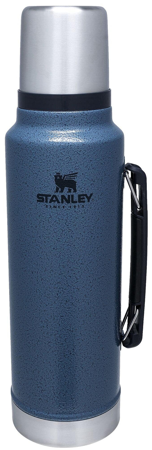 Stanley Classic Legendary Vacuum Bottle 1.5 qt | Wide Mouth with Leakproof Cup Lid | Keep Drinks Hot or Cold | Packable for Travel | Insulated Stainless Steel Thermos | BPA-Free | Hammertone Lake