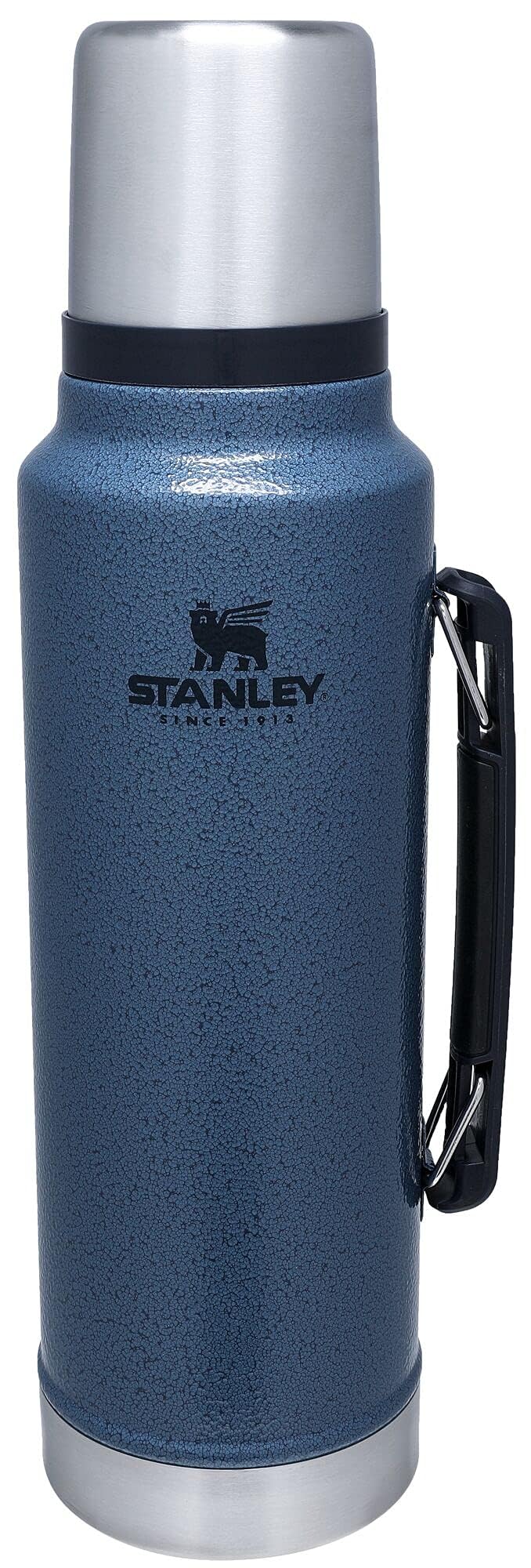 Stanley Classic Legendary Vacuum Bottle 1.5 qt | Wide Mouth with Leakproof Cup Lid | Keep Drinks Hot or Cold | Packable for Travel | Insulated Stainless Steel Thermos | BPA-Free | Hammertone Lake