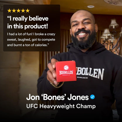 Boxbollen® Original with App, Used by Celebrities - MMA Gear Boxing Ball - Boxing Reflex Ball with Adjustable Strap - Interactive The Boxball App Integration - Stocking Stuffer Ideas - (RED)