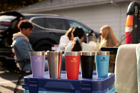 Stanley Adventure Stacking Beer Pint Glass 16oz | Stackable Drinking Cup for Cold Beverages | Dishwasher Safe | Insulated Stainless Steel Tumbler | BPA-Free | Matte Black