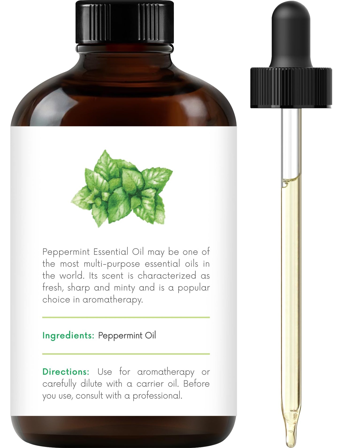 Handcraft Blends Peppermint Essential Oil - Huge 4 Fl Oz - 100% Pure and Natural - Premium Grade Essential Oil for Diffuser and Aromatherapy, and DIY Soap Making