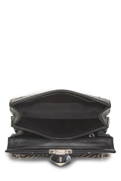 Miu Miu, Pre-Loved Black Calfskin Confidential Crossbody, Black