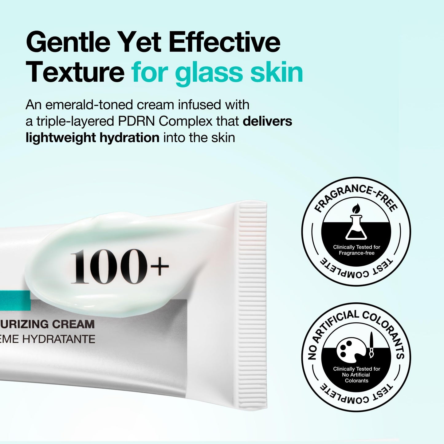 ANUA PDRN Hyaluronic Acid 100 Moisturizing Cream, Lightweight Hydrating Moisturizer with Salmon PDRN, Hyaluronic acid, Collagen for Glass Skin, Korean Skin Care (60ml / 2.02 fl. oz)