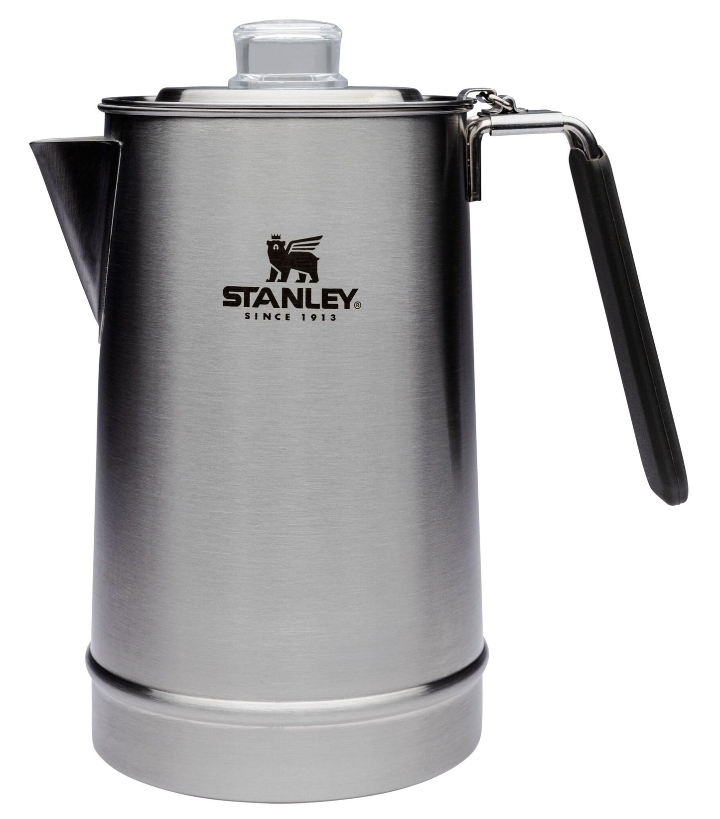 Stanley Hold Tight Percolator Coffee Pot 1.1 qt | Stainless Steel 6 Cup Coffee Maker | Stove Top or Open Fire | Backpacking, Camping, Hiking Cookware | BPA-Free | Stainless Steel