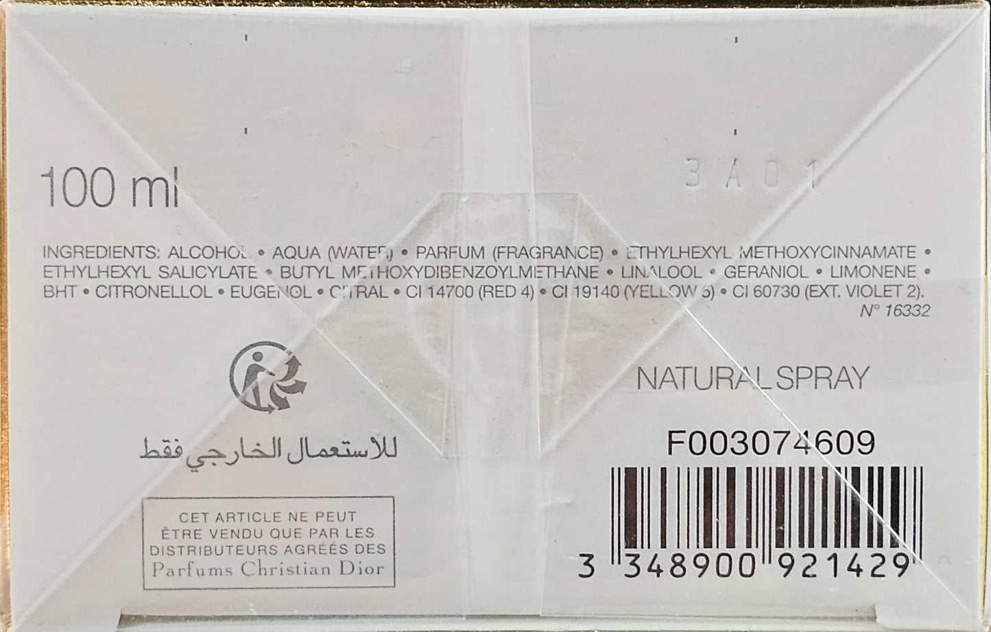 Forever And Ever Dior By Christian Dior Edt Spray 3.4 oz for women