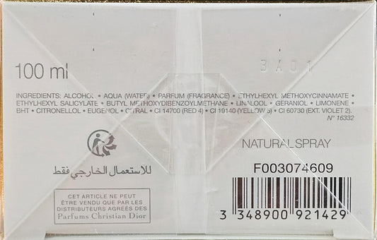 Forever And Ever Dior By Christian Dior Edt Spray 3.4 oz for women
