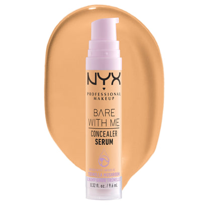 NYX PROFESSIONAL MAKEUP Bare With Me Concealer Serum, Concealer Makeup For Up To 24Hr Hydration - Golden
