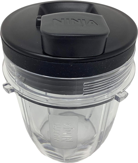 Genuine Ninja 12oz Tritan Cup w/Spout Lid for Auto-iQ BL450 BL456 BL480 BL482 BL490 BL494 BL641 BL680 BL681 BL682 BL687 BL910 BL2012 NN102 Blender
