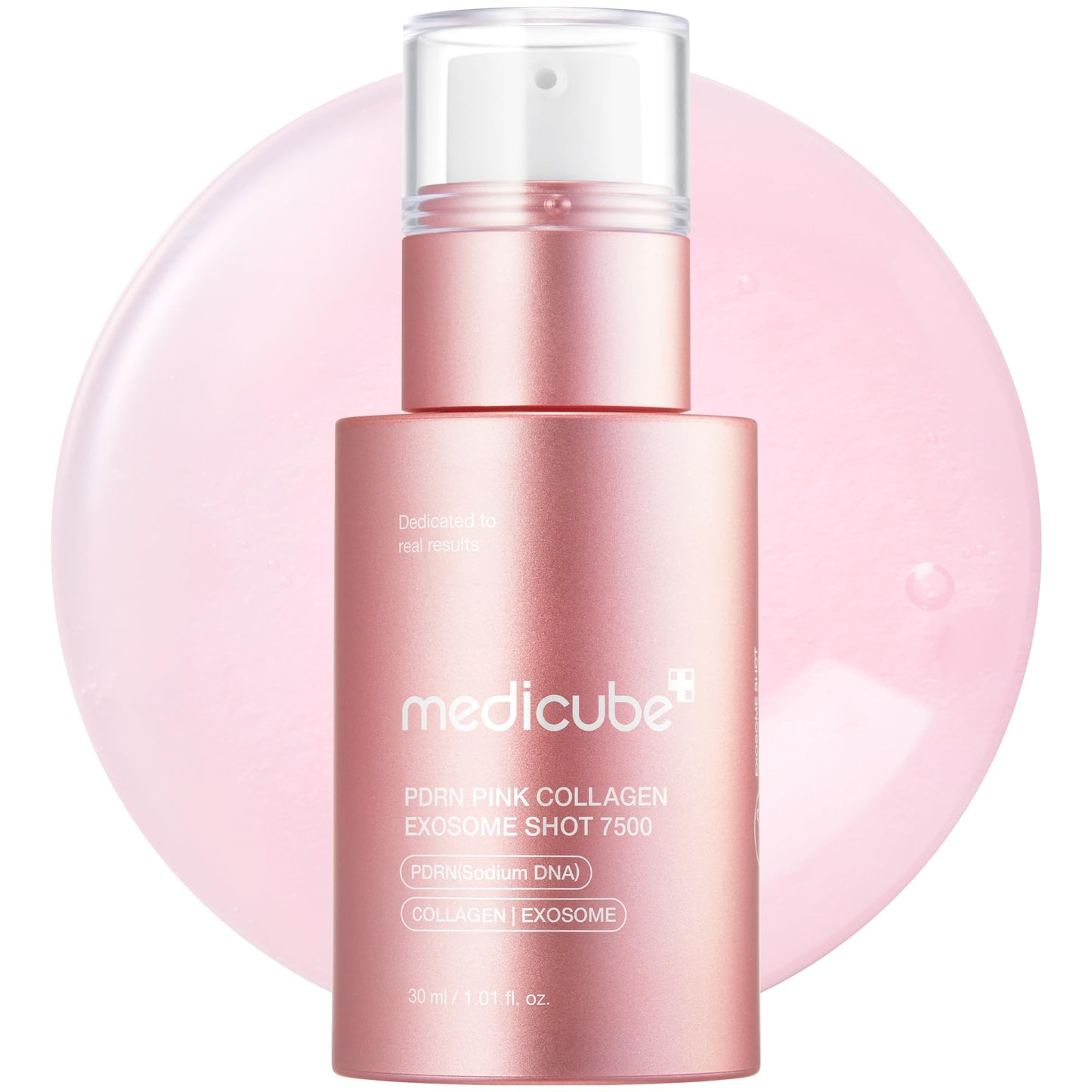 medicube PDRN Pink Collagen Exosome Shot Serum 7,500 PPM | Liquid Skin Booster | Exosome, Salmon DNA PDRN, Spicules | Uneven Skin Tone, Pore Care, Skin Texture | Korean Skin Care 1.01 fl.oz