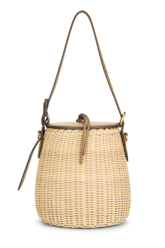 Miu Miu, Pre-Loved Brown Wicker Basket, Brown
