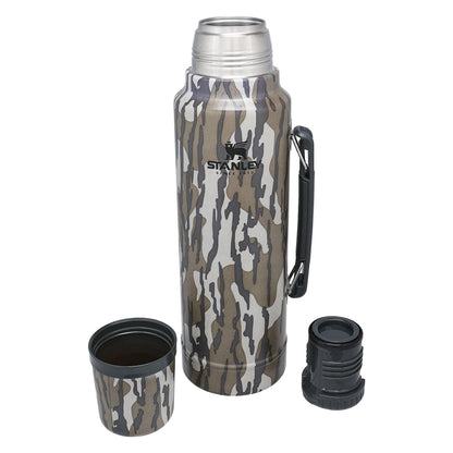 Stanley Classic Legendary Vacuum Bottle 1.5 qt | Wide Mouth with Leakproof Cup Lid | Keep Drinks Hot or Cold | Packable for Travel | Insulated Stainless Steel Thermos | BPA-Free | Bottomland