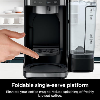 Ninja DualBrew Hot & Iced Coffee Maker, Single-Serve, Compatible with K-Cups & (12-Cup Carafe)