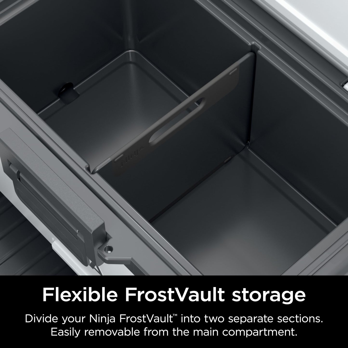 Ninja FrostVault Cooler Divider Insert & Cutting Board, Multipurpose Removable Divider, Easy to Clean, Dishwasher Safe, Designed to Fit Ninja FrostVault, Black, XSKCUTBRDDIVDR