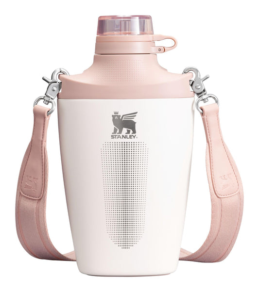 Stanley Cross Bottle 23 oz | Travel Water Bottle with Jacquard Strap | Leakproof Tritan Lid with Removable Straw | Insulated Stainless Steel | BPA-Free | Rose Quartz
