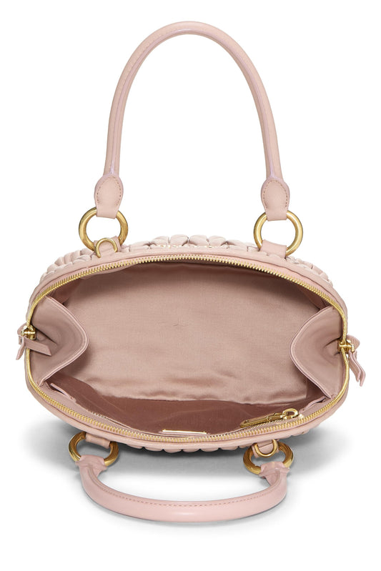 Miu Miu, Pre-Loved Pink Nappa Convertible Top Handle Bag, Pink