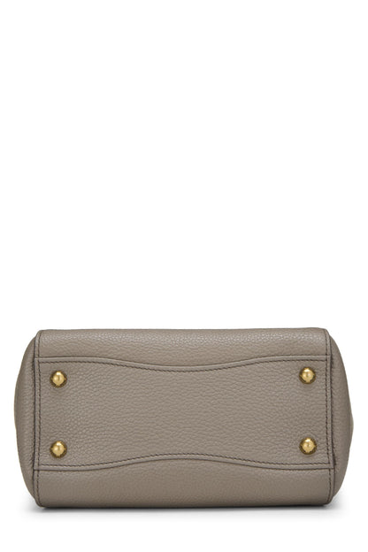 Miu Miu, Pre-Loved Grey Calfskin Convertible Handbag Small, Grey