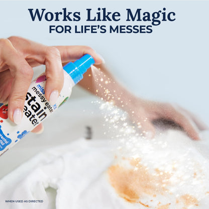 Miss Mouth's Messy Eater Stain Treater Spray - 4oz Stain Remover - 4oz Messy Stepper - Laundry Detergent Sheets