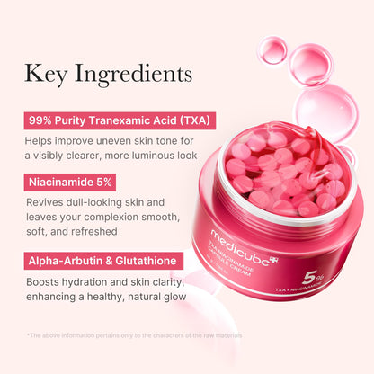 medicube Refine & Glow Overnight Duo: Kojic Acid Turmeric Brightening Overnight Gel Mask and TXA+Niacinamide Capsule Cream