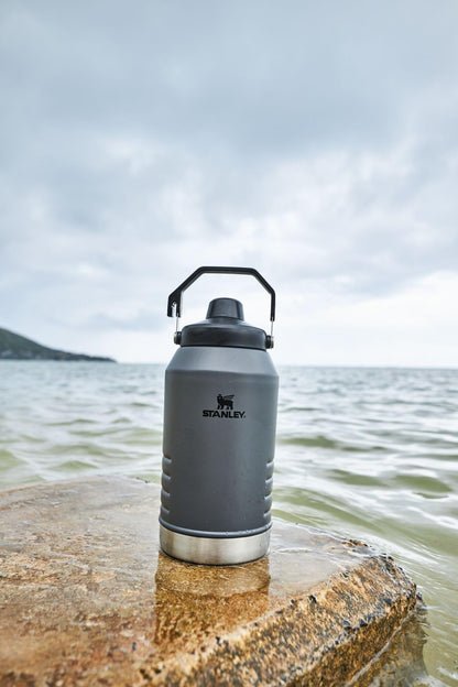 Stanley IceFlow Fast Flow Jug with Handle 96 oz | Twist On Angled Spout Lid | Leakproof for Travel and Sports | Insulated Stainless Steel | BPA-Free | Charcoal