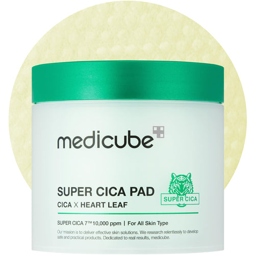 medicube Super CICA Pad - CICA x Heart Leaf - Vegan Certified - 70 Pads/Pack