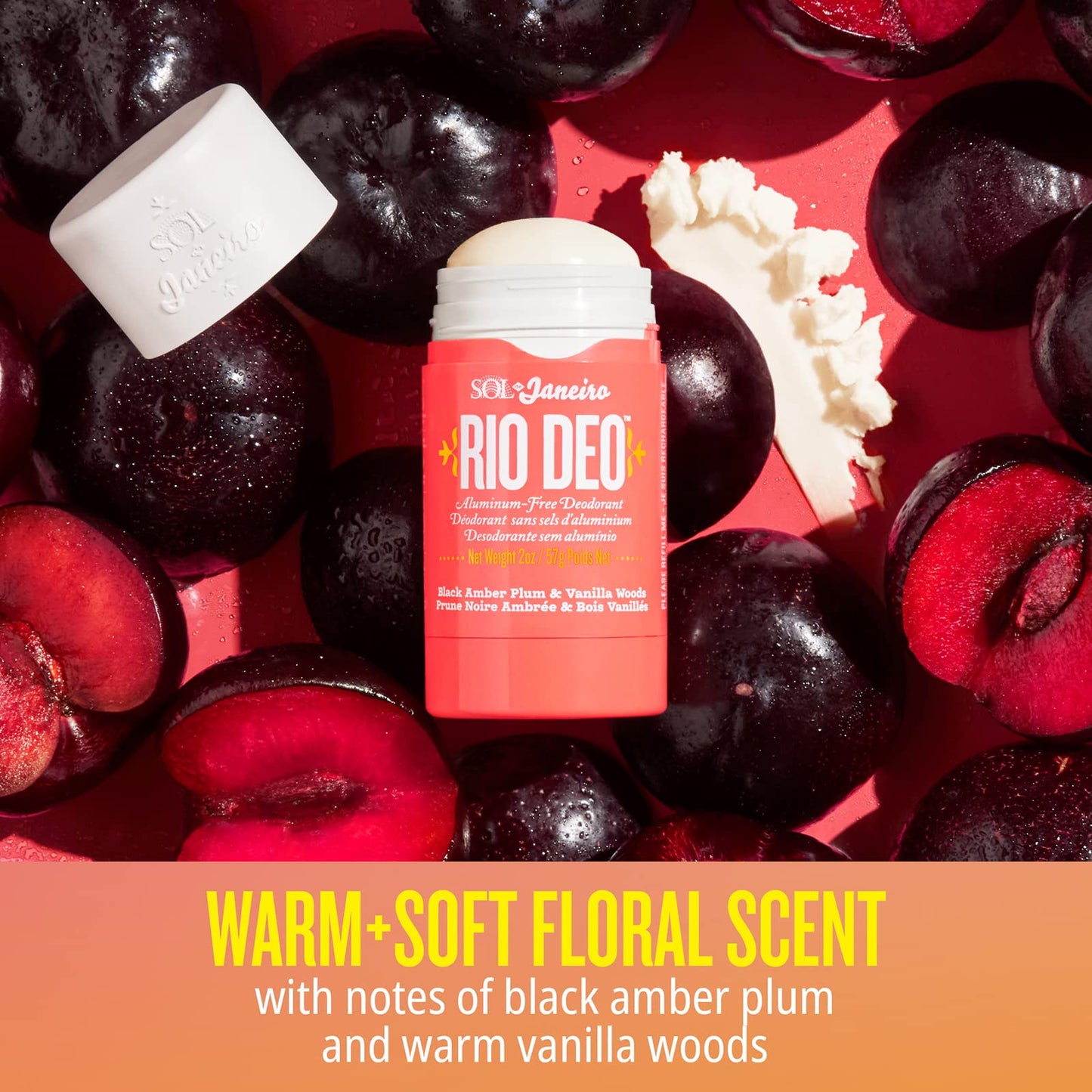 SOL DE JANEIRO Cheirosa 40 Rio Deo Aluminum-Free Deodorant with Refill Cartridge, Amazon Exclusive