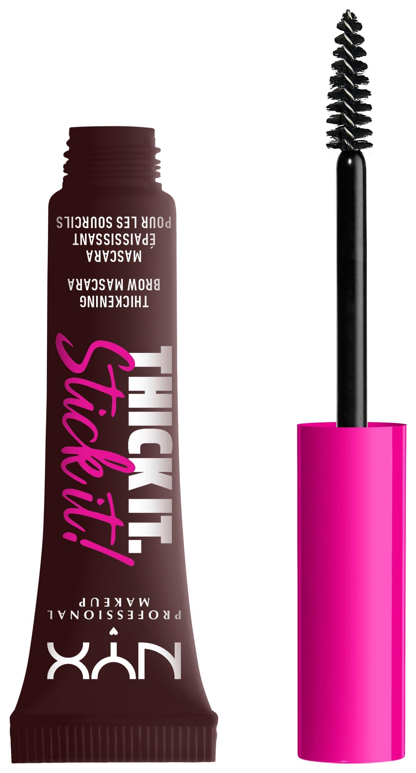 NYX Professional Makeup Thick It Stick It Thickening Brow Mascara Gel Bundle - Brunette and Espresso