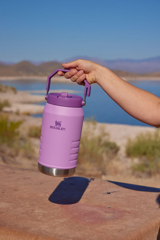 Stanley IceFlow 2.0 Flip Straw Jug with Handle 40 oz | Twist On Lid and Flip Up Straw | Leakproof for Travel and Sports | Insulated Stainless Steel |BPA-Free | Rose Quartz