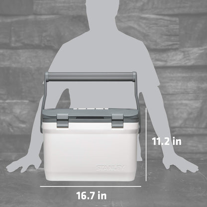 Stanley Adventure Outdoor Cooler 16 qt | Heavy Duty Outdoor Camping Cooler with Easy Carry Top Handle | 36 Hour Cooling Ice Chest for 21 Cans| BPA-Free | Polar
