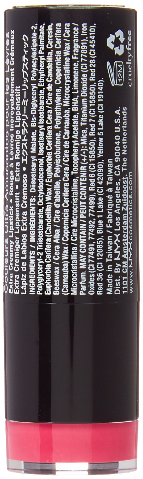 NYX PROFESSIONAL MAKEUP Extra Creamy Round Lipstick - Pink Lyric (Bright Blue-Toned Pink)