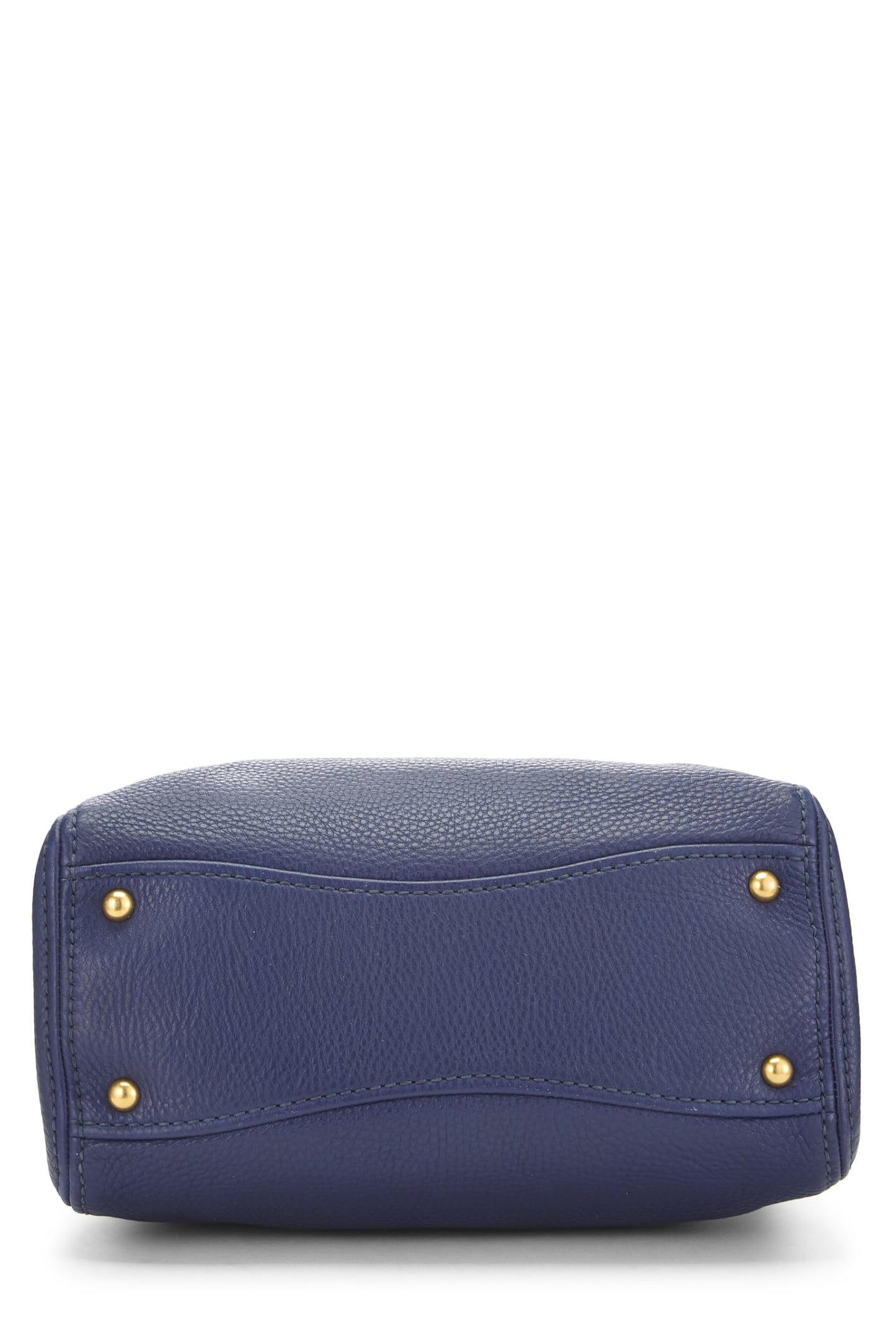 Miu Miu, Pre-Loved Blue Leather Convertible Handbag Small, Blue