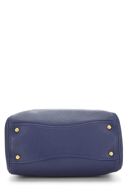 Miu Miu, Pre-Loved Blue Leather Convertible Handbag Small, Blue