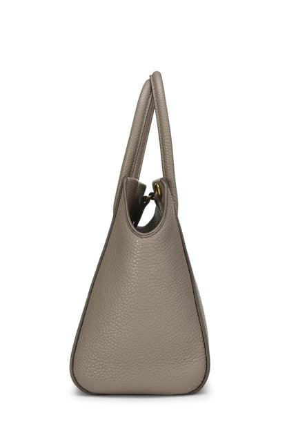 Miu Miu, Pre-Loved Grey Calfskin Convertible Handbag Small, Grey