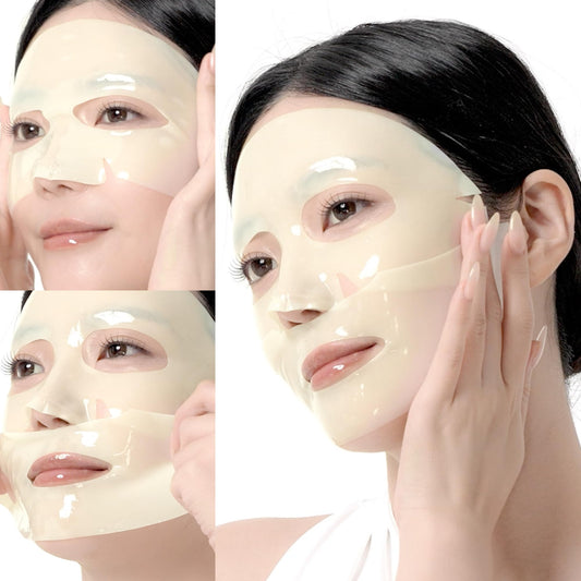 medicube All-Day Care for Deep Hydration & Skin Revival: Turmeric Overnight Wrapping Peel Off Mask and Kojic Acid Turmeric Brightening Gold Jelly Gel Mask (4ea) and Jelly Brush