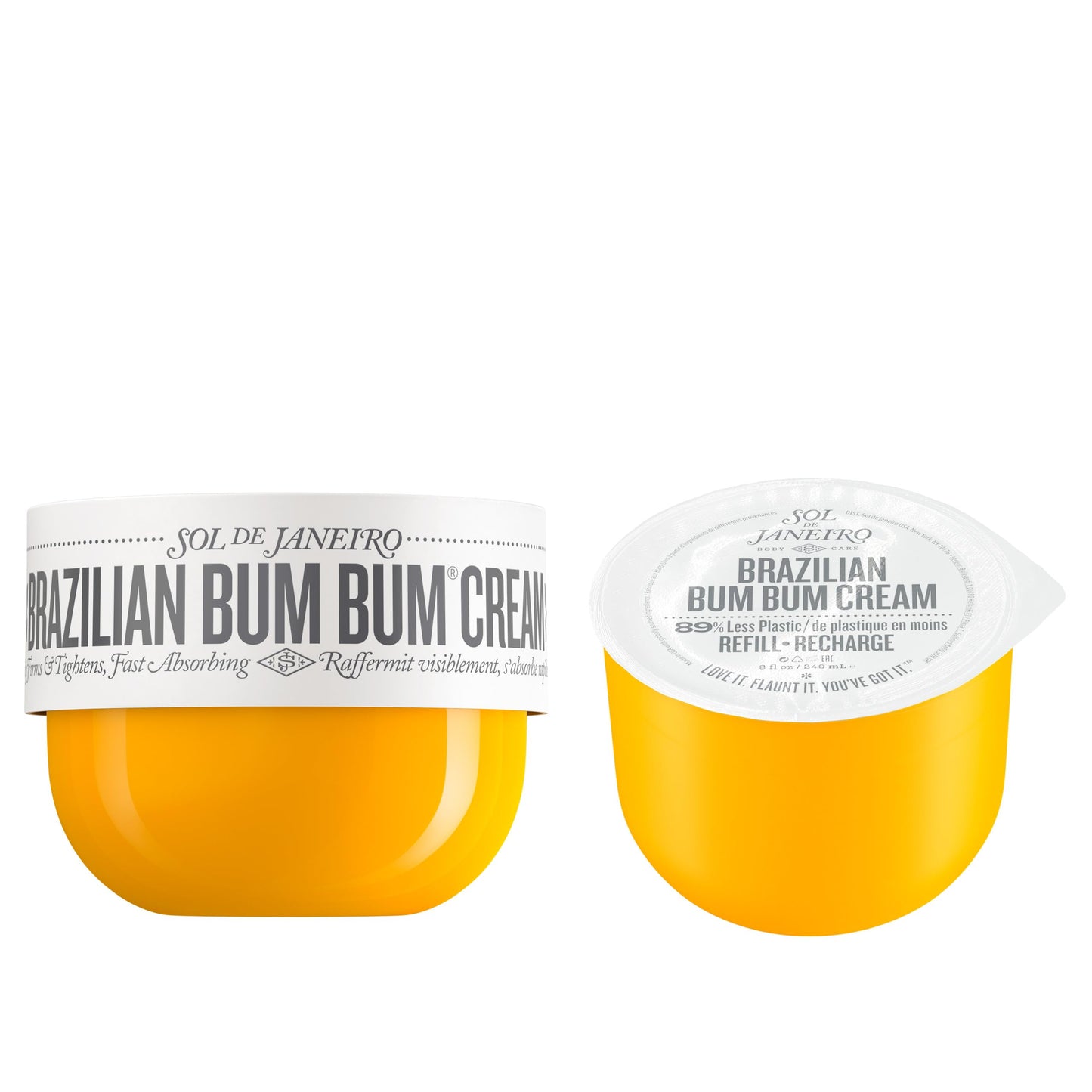 SOL DE JANEIRO Brazilian Bum Bum Cream 240ml with Refill Pod, Amazon Exclusive