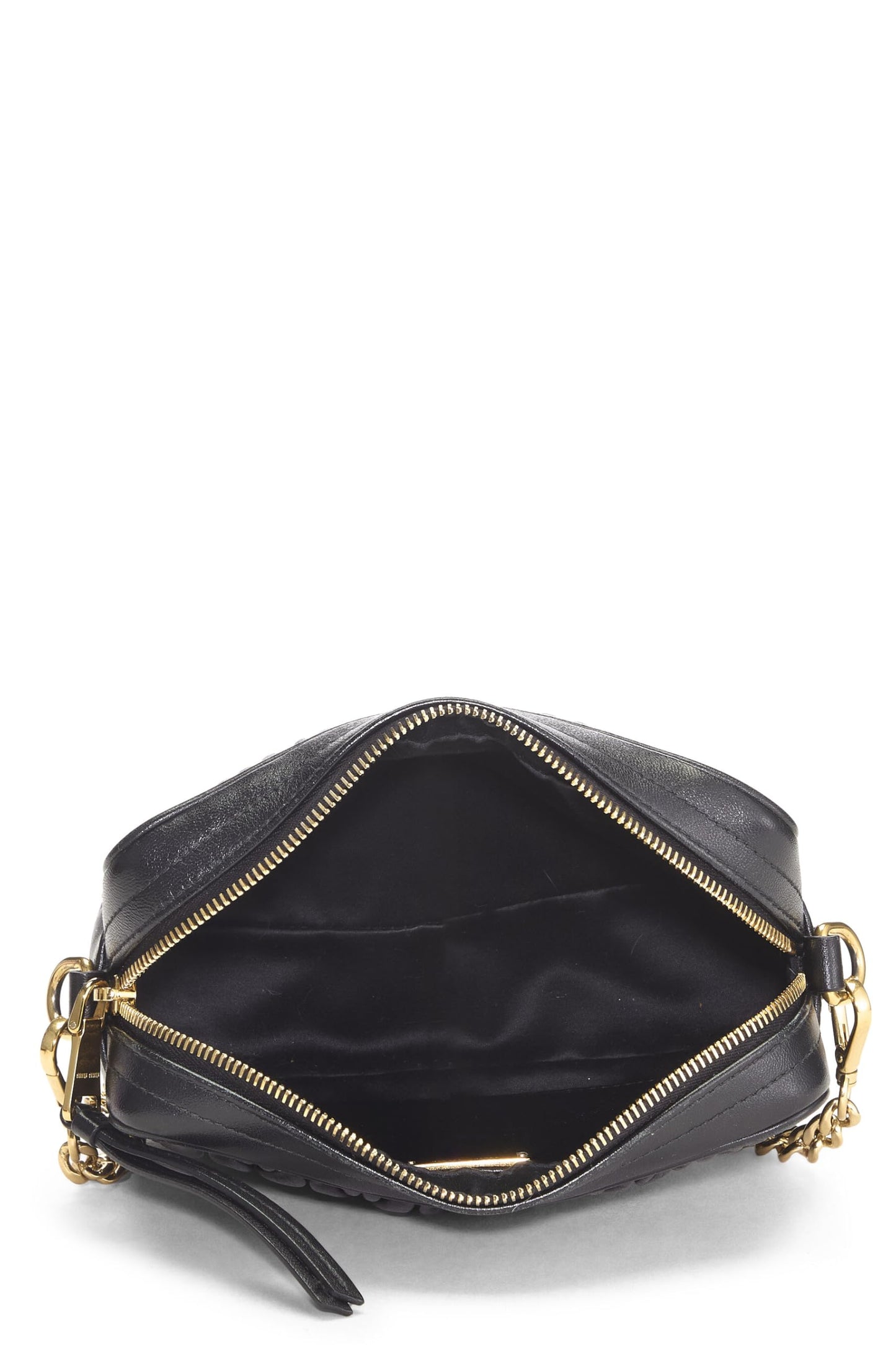 Miu Miu, Pre-Loved Black Nappa Crossbody, Black