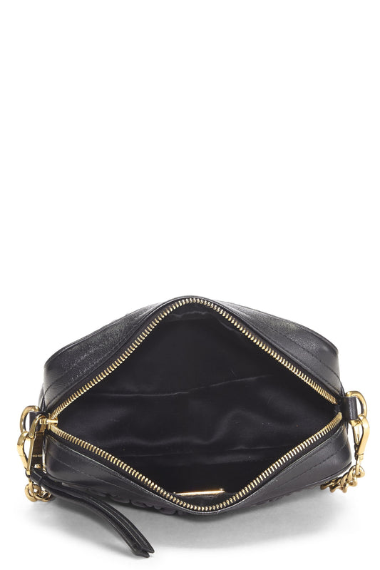 Miu Miu, Pre-Loved Black Nappa Crossbody, Black