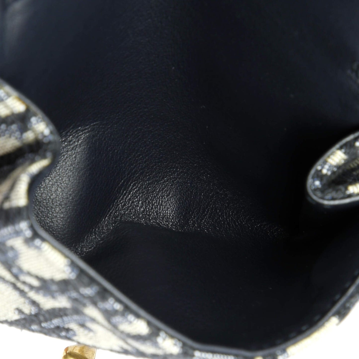 Christian Dior, Pre-Loved Saddle Nano Pouch Oblique Canvas, Blue